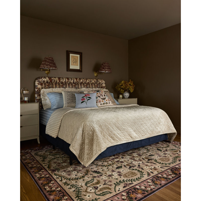Rifle Paper Co. x Loloi Canopy Aubergine Rug & Reviews | Birch Lane